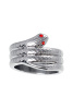 Кольцо под головку пениса TOYFA Metall, металл, серебристое, Ø 3см